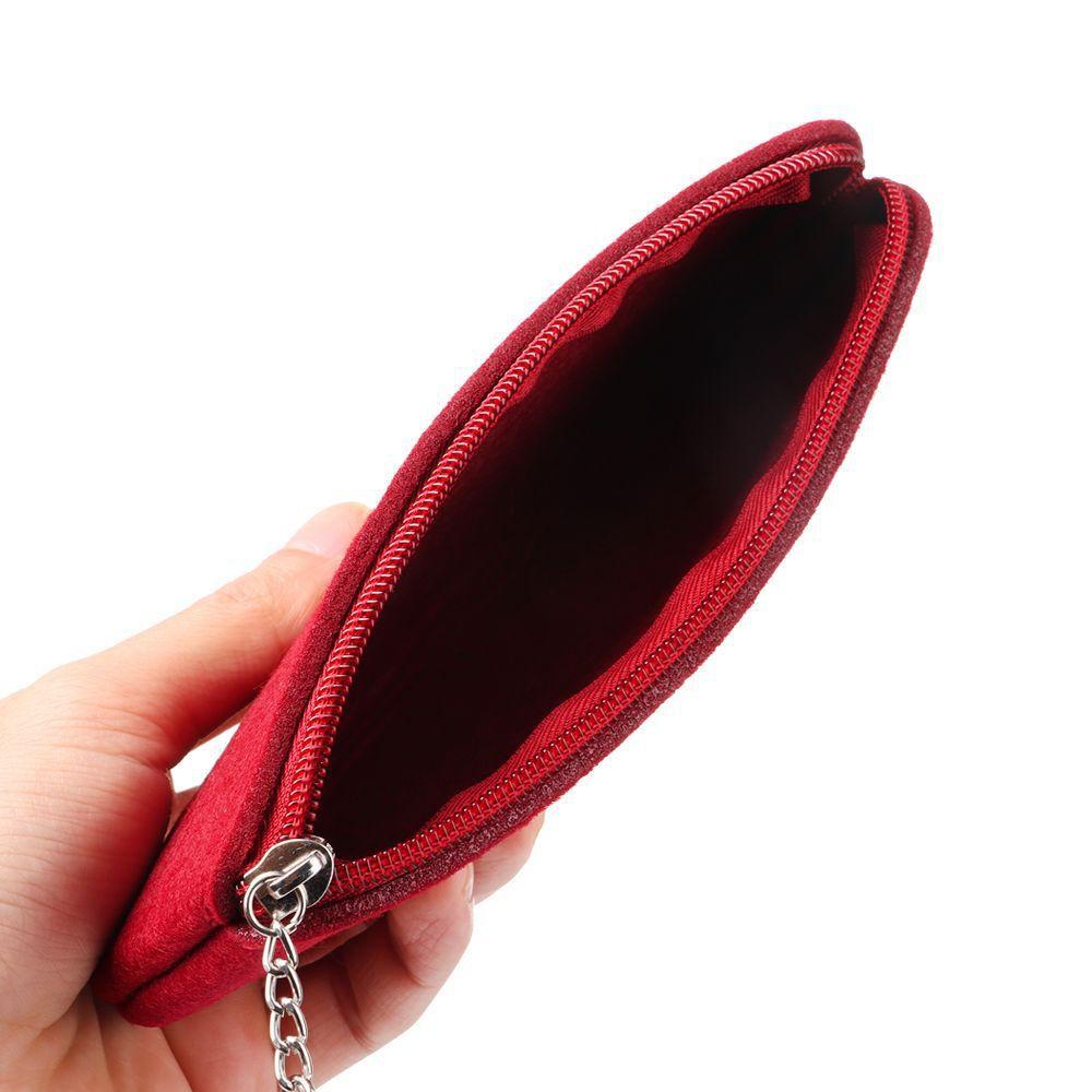 Protector Box Reading Glasses Eyewear Protector Case Sunglasses Pouch Felt Glasses Zipper Pocket