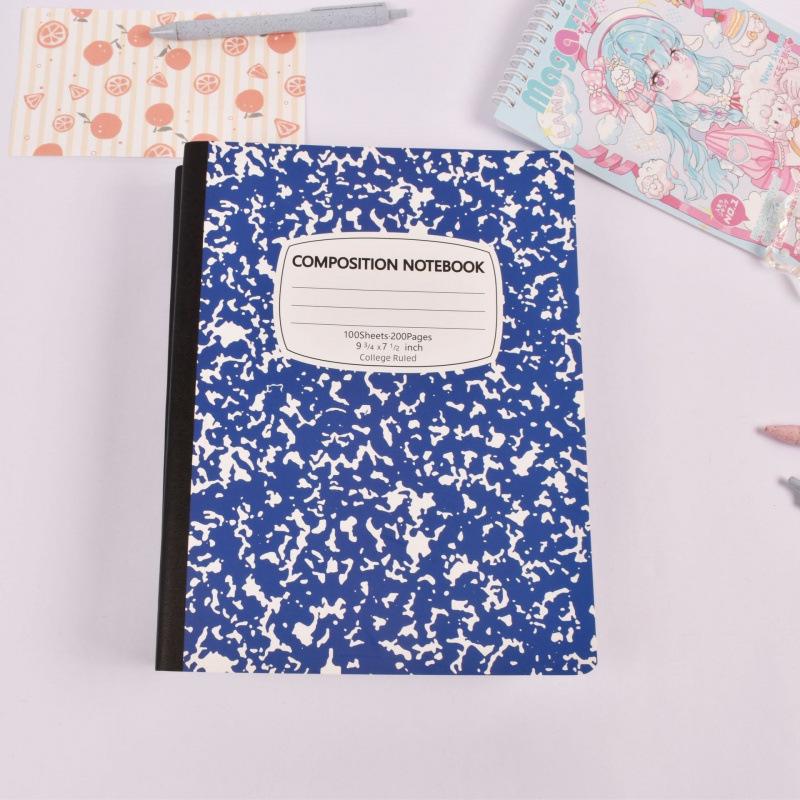 American-Style Customized Marble Snowflake B5 Thick Lined Softcover Journal 24.8*19*1 cm