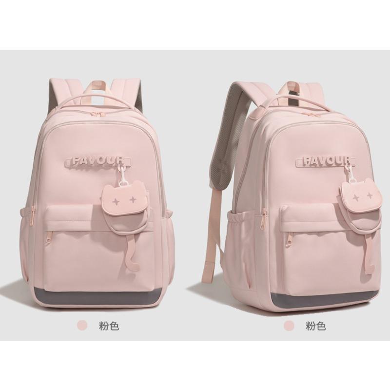 New high-value, fresh and sweet candy-colored backpack, lightweight and large-capacity backpack for junior high school students