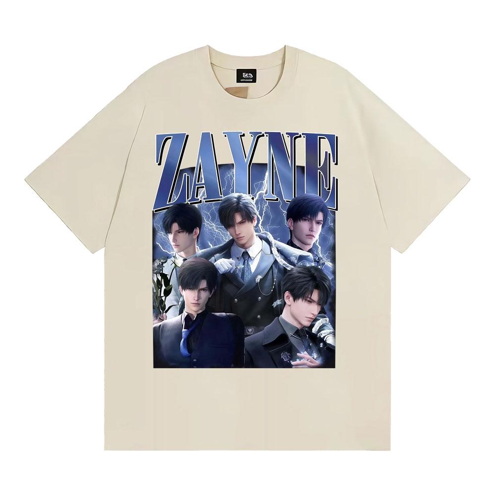 Anime Girl Dinner Zayne Love Retro Graphic T Shirt Men Women Hip Hop High Street Tee Shirt 100% Cotton Short Sleeve T-shirt Tops