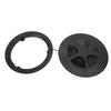 6 Inch Boat Deck Plate Round Circular Type Inspection Deck Plate Lid Detachable Cover for Marine Yacht Kayak Black
