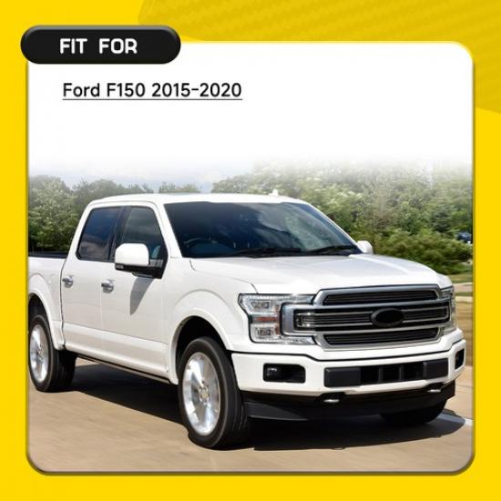 Inner Door Handle Panel Cover Trim Bezel For Ford F150 15-20 Carbon Fiber Color