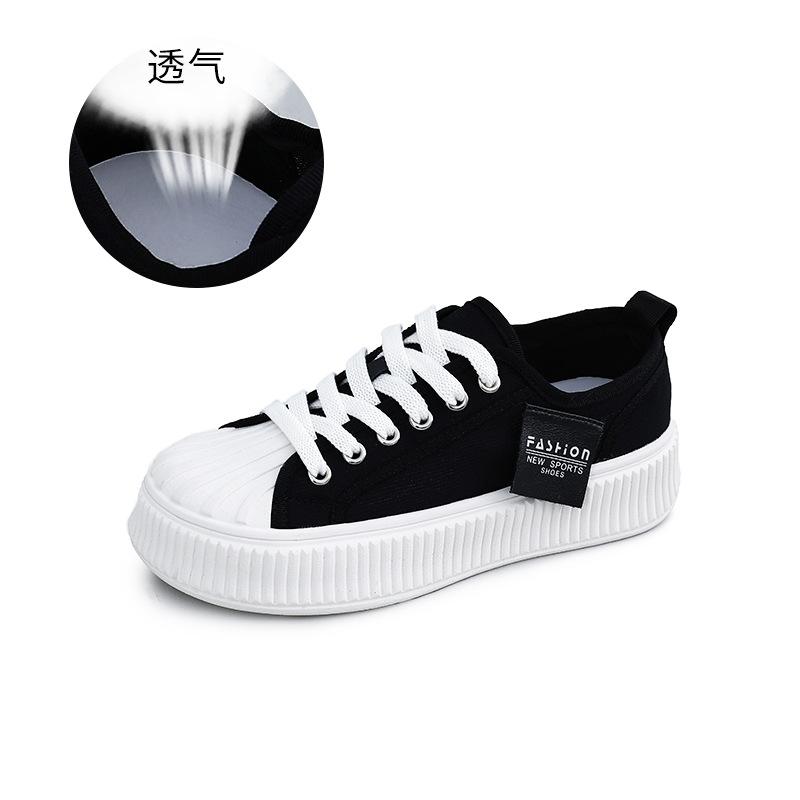 

Кожаные маленькие белые туфли женские летние 2025 года новые дышащие туфли-ракушки бисквитные туфли повседневная женская обувь универсальные туфли на плоской подошве женские 40 чёрный