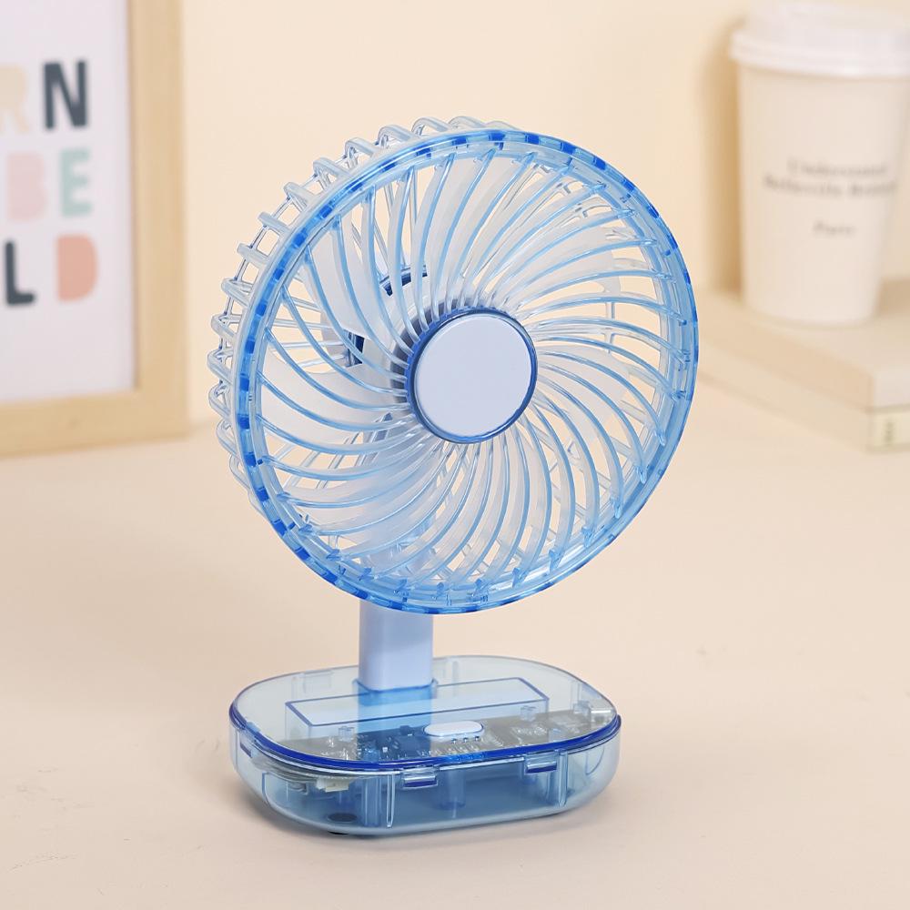 

Customizable Cartoon USB Rechargeable Fan: Low-Noise, Perfect for Dorms, Offices, and Baby Care 127x82x186mm синій