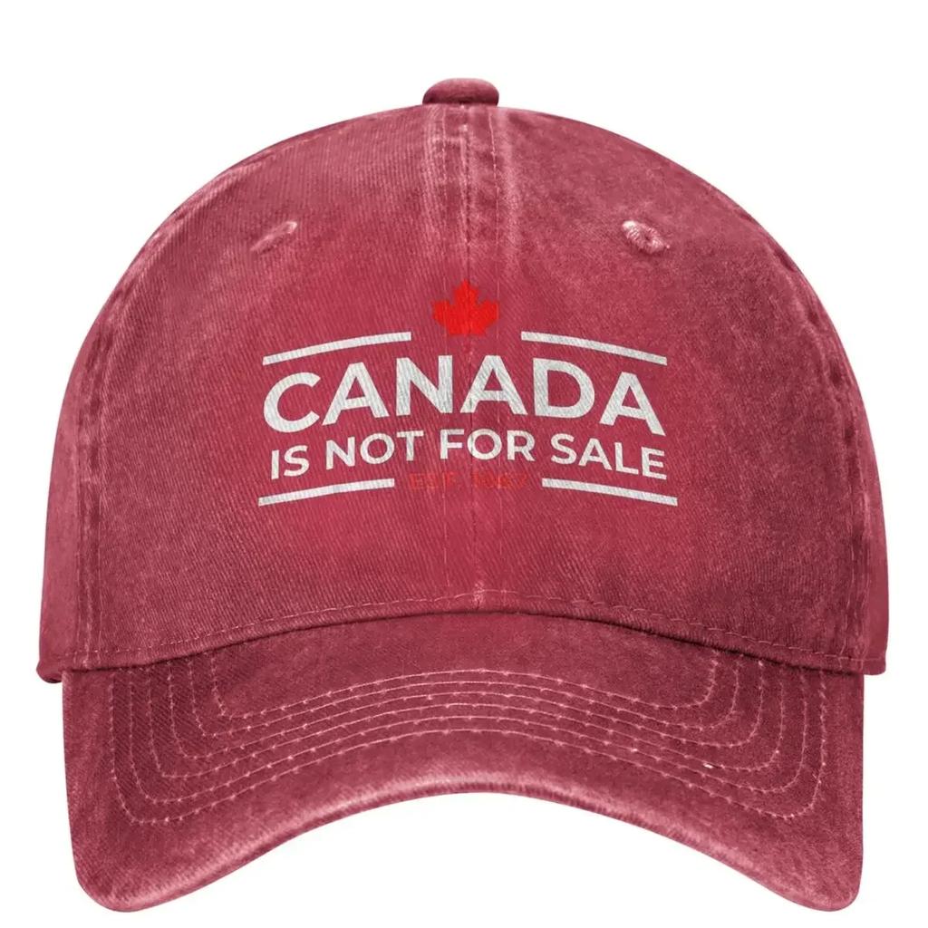 Canada Is Not For Sale 1867 Funny (2) Baseball Cap Vintage Women Men Trucker Hat Sunshade Hunting Camping Baseball Caps Gift