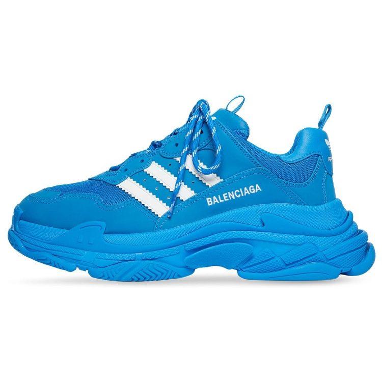 Balenciaga X Adidas Triple S Blue White Women's 712764W2ZB24090