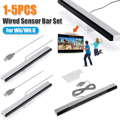 Kabelgebundener Fernbedienungssensor-Balken Empfänger Sensor-Balken USB Ersatz Infrarot TV Strahl Kabelgebundener Sensor-Balken für Wii/Wii U