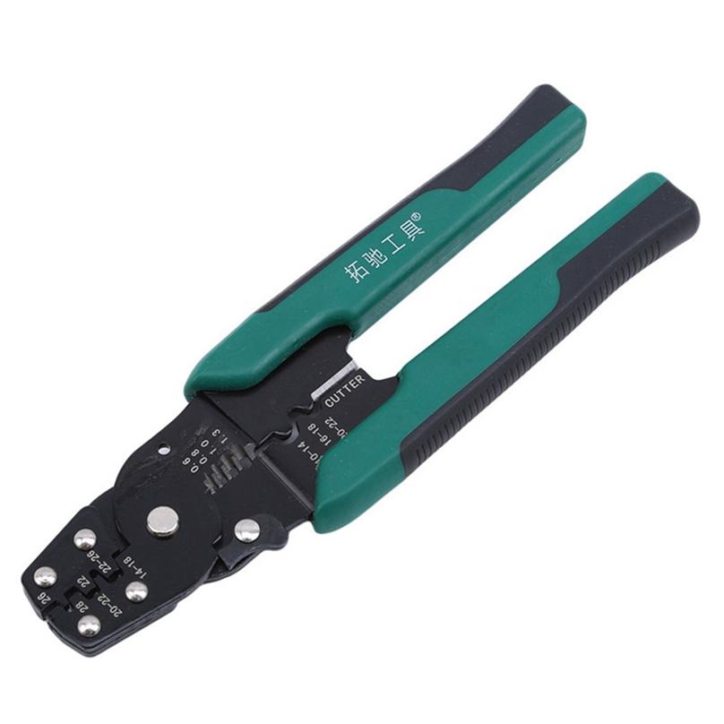 Cold Press Pliers Multi-Function Crimping Pliers Wire Stripper Car Connector Bolt Cutter Repair Tool
