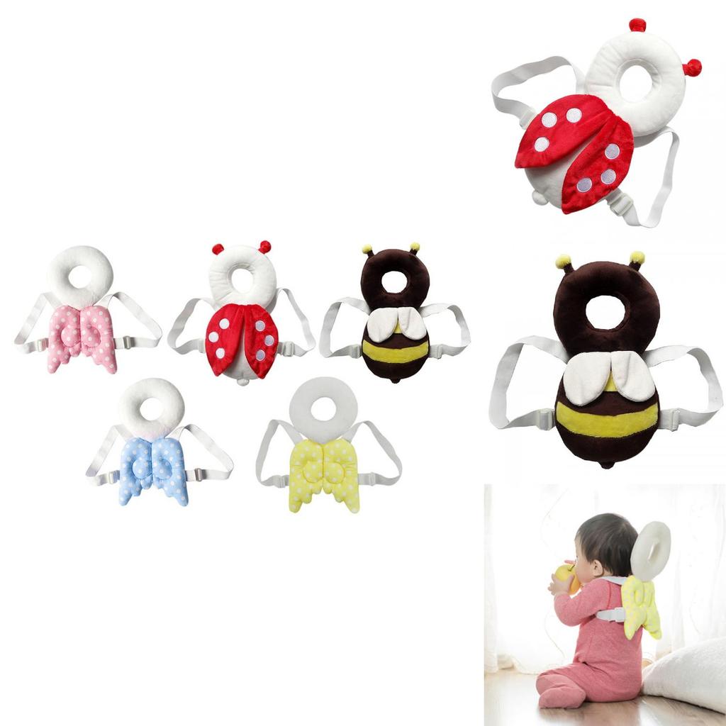Plush Bee And Beetle Baby Guardian Pillow Soft Pp Cotton For Comfy Infant Sleep