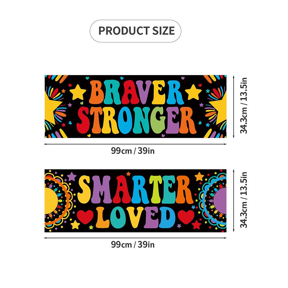 Welcome Back To School Banner Large Fabric Teacher Banner for Back To School Party Office Classroom Decor