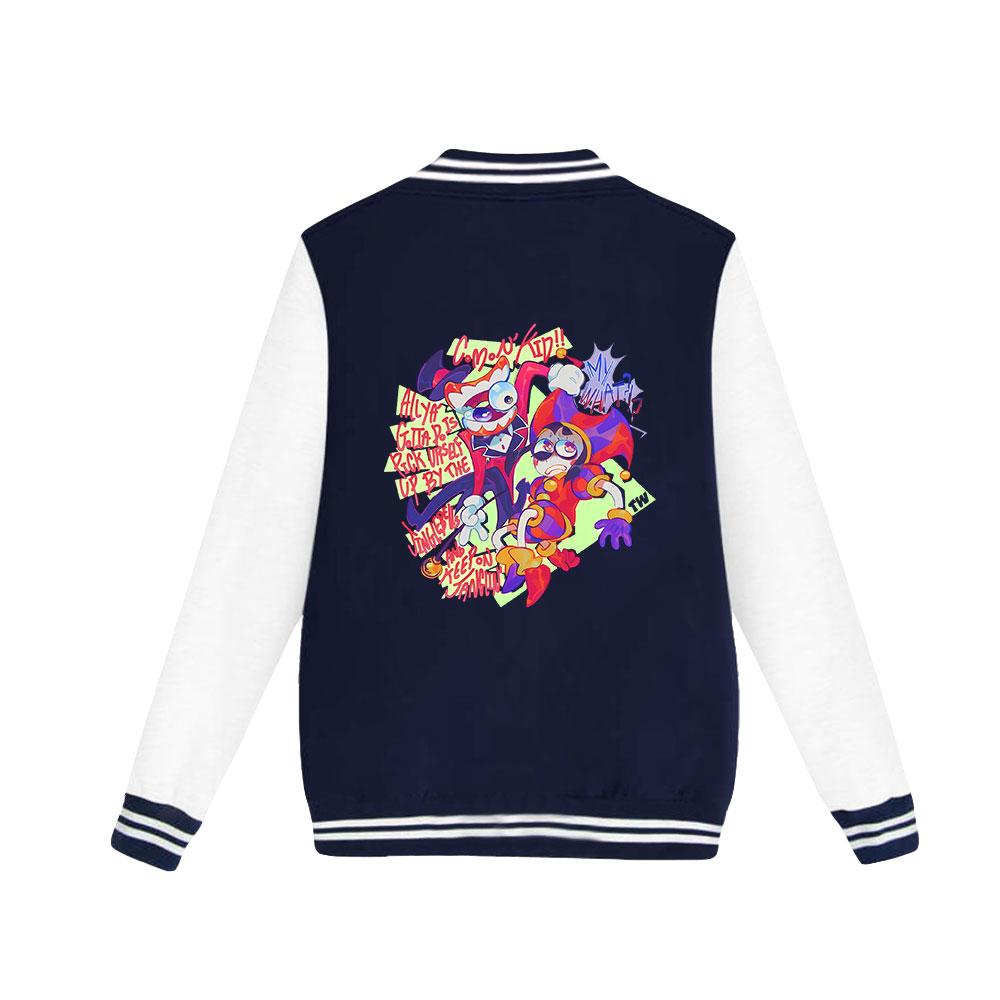 The Amazing Digital Circus Anime Printed Baseball Sweatshirt Women Men Outdoor Sport Jackets