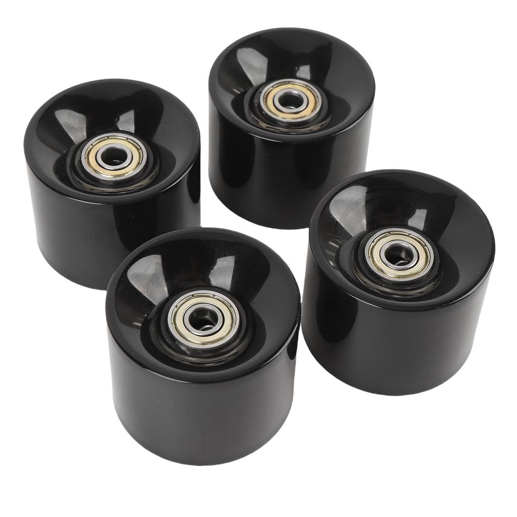 4PCS Skateboard Wheels High Elasticity PU 60x45mm Longboard Roller Wheel with Bearings