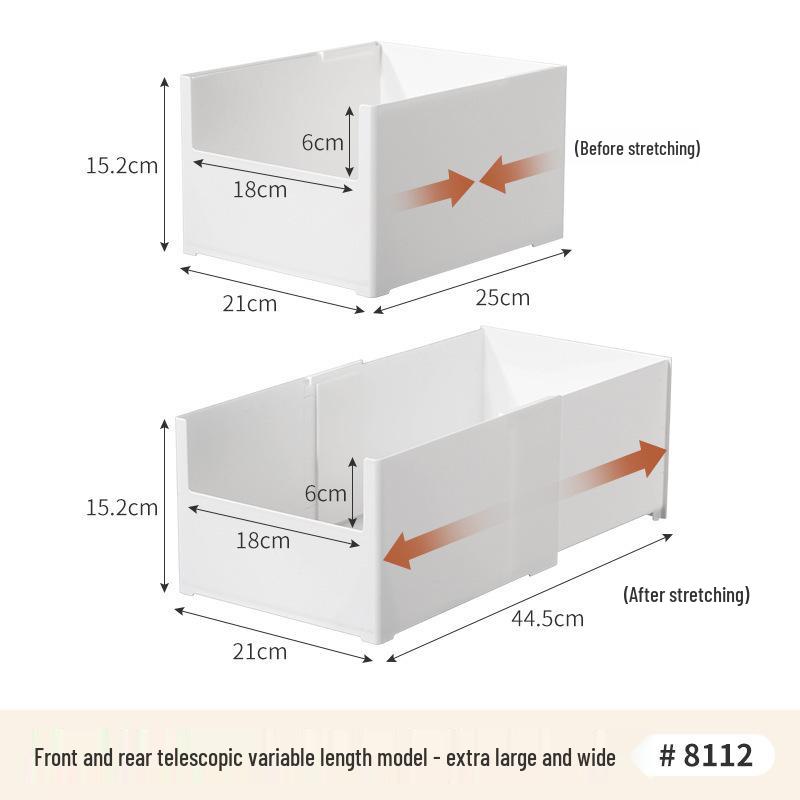 Ausziehbarer Badezimmer-Aufbewahrungsständer für unter das Waschbecken mit mehrstöckigen Regalen und Bohrloser Trennwand