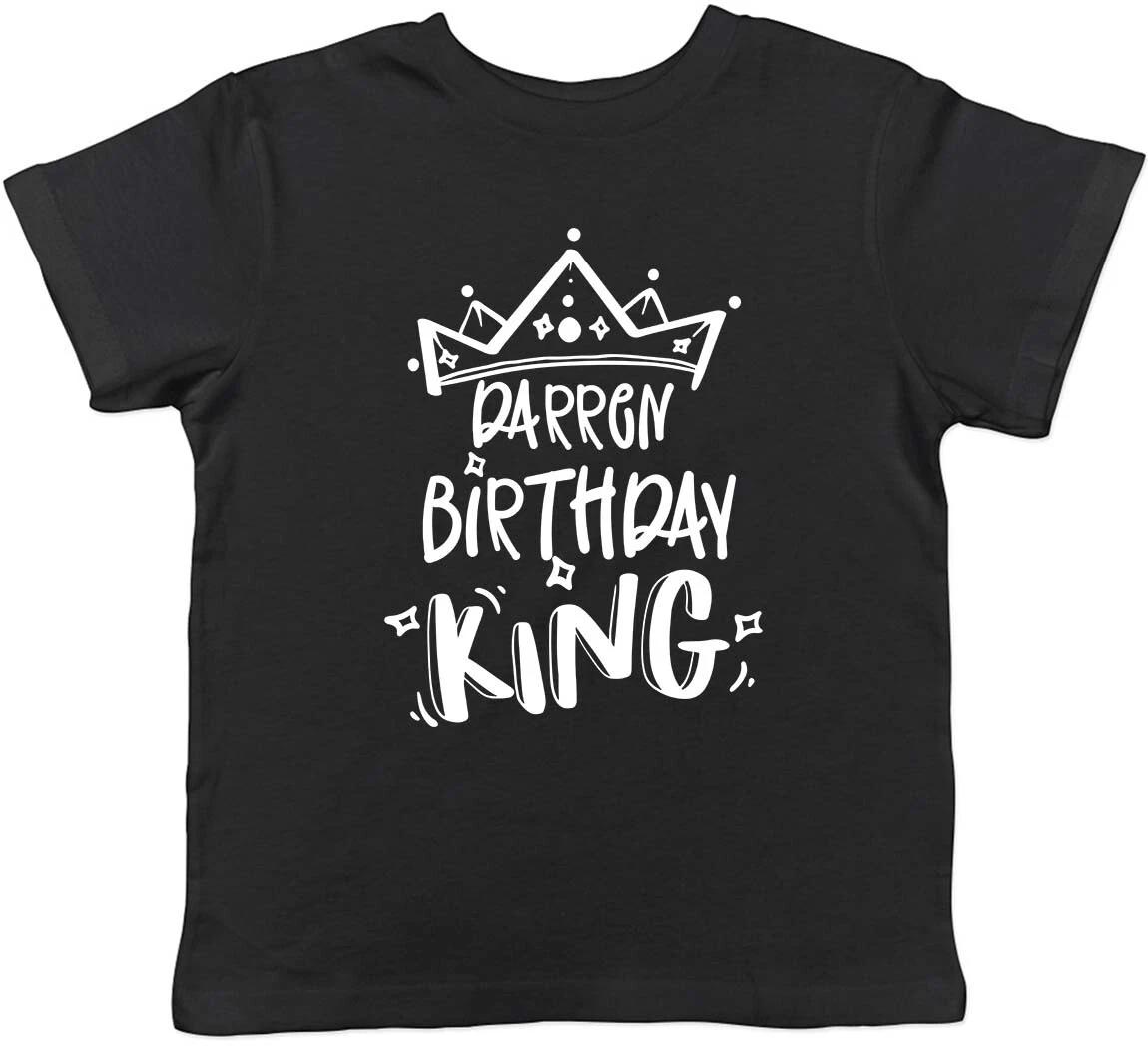 Personalised Birthday King Childrens Kids T-Shirt Boys Girls 100