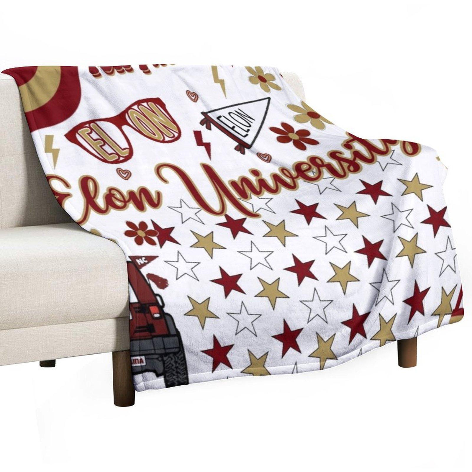 Elon collage Throw Blanket Cute Hairys Retros sofa bed Blankets 30x40in