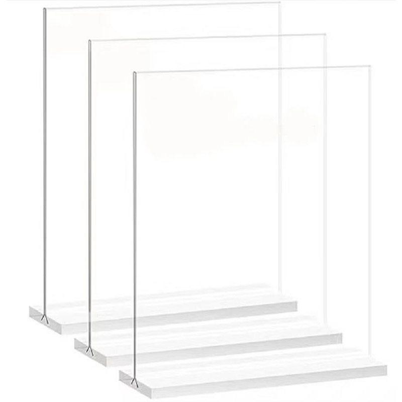 Xiaomi 3Pcs A6 150x100mm Clear Acrylic Sign Holder Table Menu Stand Restaurant Menu Display Easel Desktop Holder