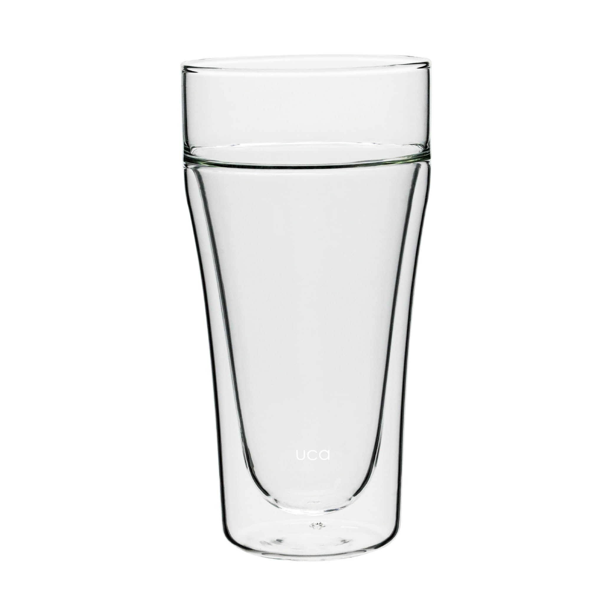 CB Japan Glass Dishwasher Perfect for Enjoying uca Tumbler, 350ml, Heat-Resistant Glass, Single-Walled Top/Double-Walled Body, Safe, Bubbles,