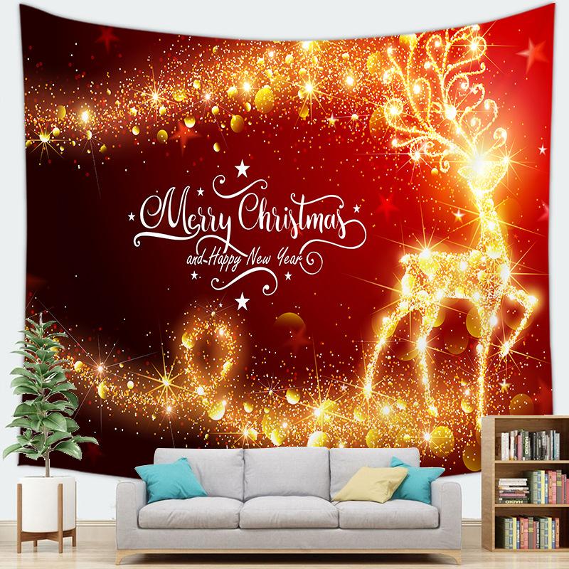 Merry Christmas English Decoration Christmas Hanging Cloth Tapestry Wall Hanging