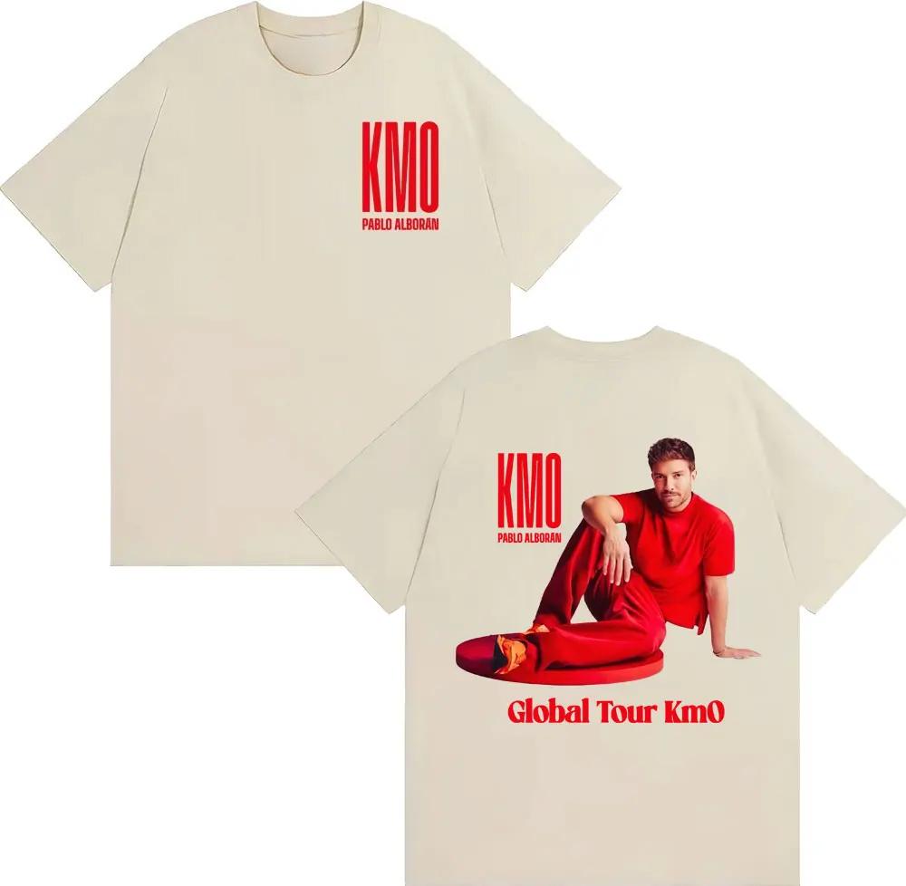 Pablo Alborán Global Tour Kmo 2026 Graphic T Shirt Unisexs Clothing Fashion Classic Oversized Tshirts Cotton Short Sleeve Tshirt