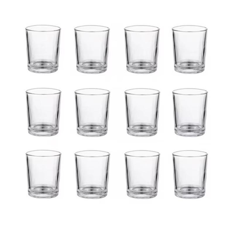 26ml Bullet Cup Restaurant Specific Wine Glasses 12pcs Set Classic Style Transparent Chinese Small Wine Glass Whiskey Vodka Cups