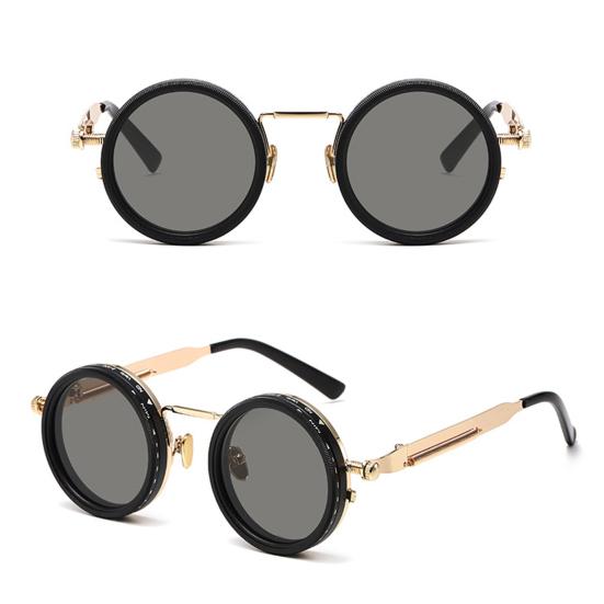 Adjustable Tint Polarized Sunglasses 1-9 Gear Round Glasses with ND Filter Lenses for Men UV Protection Eyewear for Beach Travel