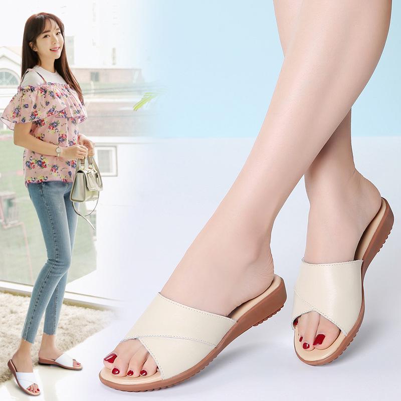 Dámske ploché plážové žabky sandále pre tehotné ženy