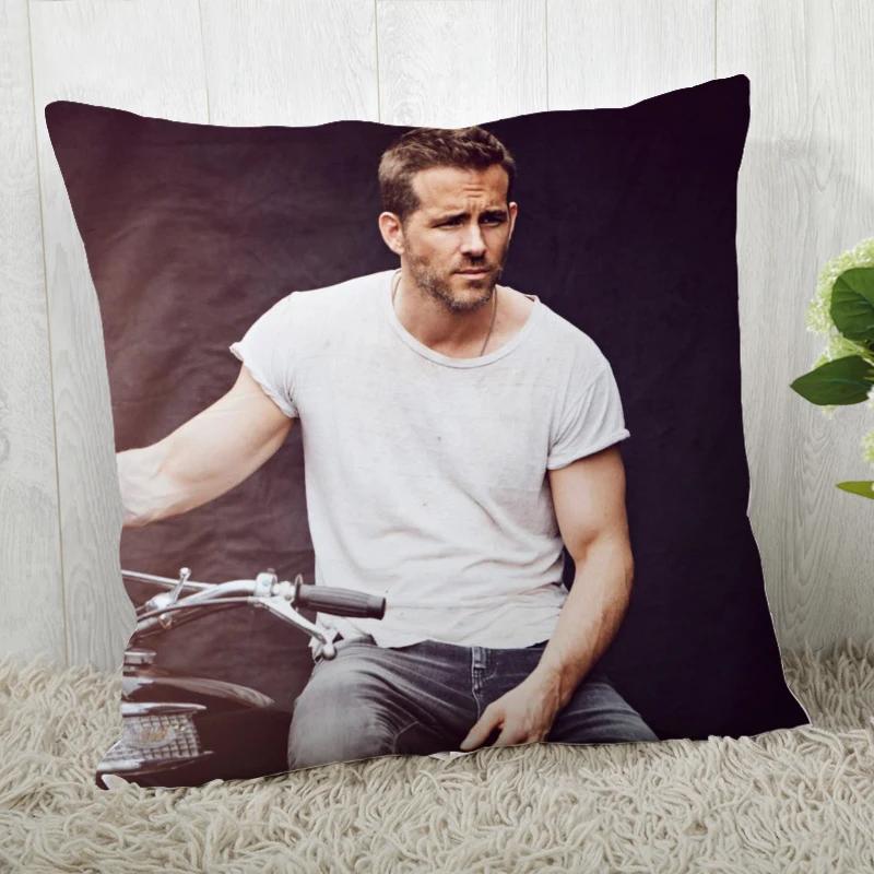 High Quality Custom Decorative Pillowcase Ryan Reynolds Square Zippered Pillow Cover 35x35cm 45x45cm