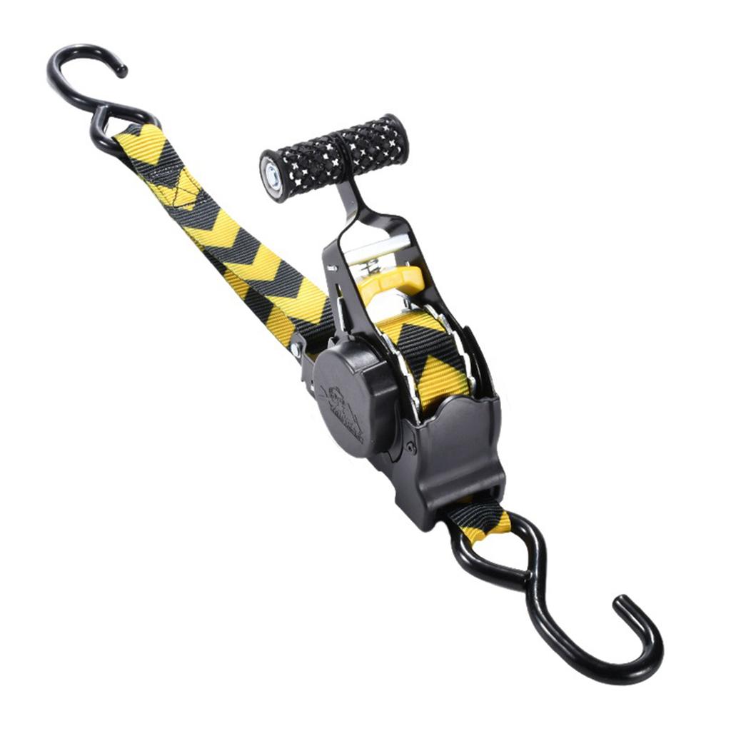 Cargo Tape With Hook,Heavy Duty Auto Retractable Ratchet Straps,Break Strength Automatic Telescopic Strap Tensioner,For Trailers