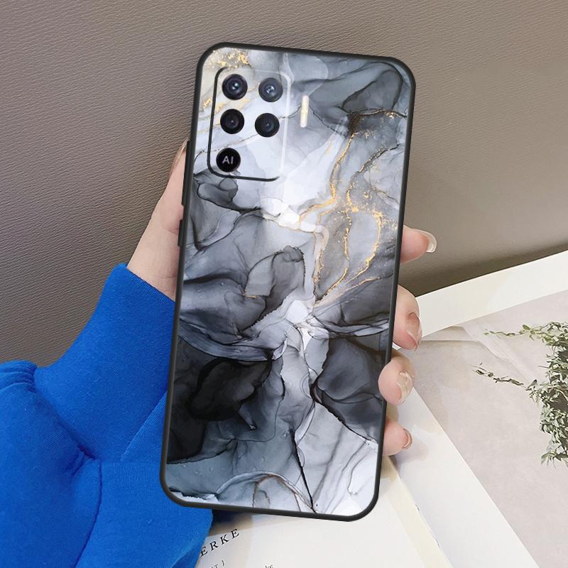 Beachy Pastel Abstract Painting Case For Oppo A76 A16 A96 A17 A18 A60 A80 A40 A38 A58 A78 A98 A94 A74 A54 A15 A57 A77 A5 Pro