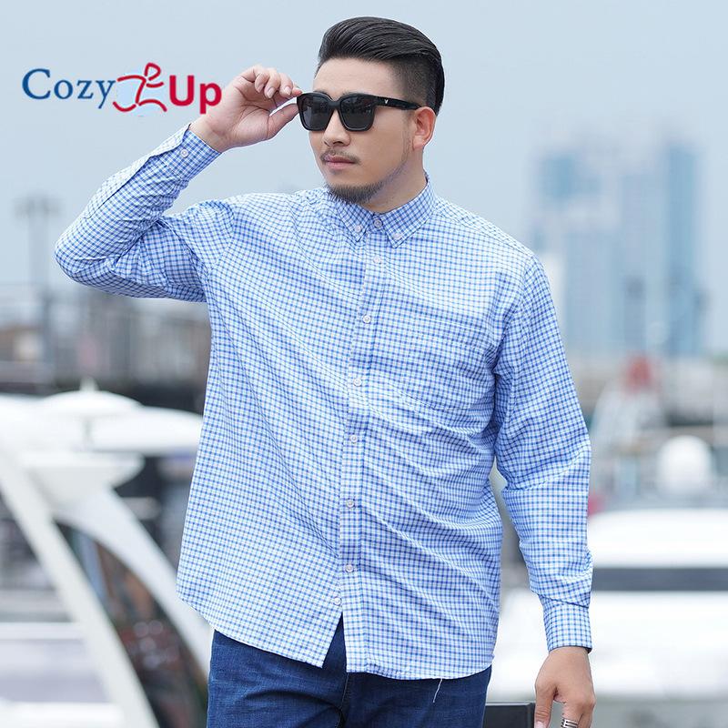 

Уютные мужские рубашки в клетку на пуговицах, хлопковые классические рубашки с длинными рукавами, рубашки в клетку обычного кроя, большие размеры 8XL синий
