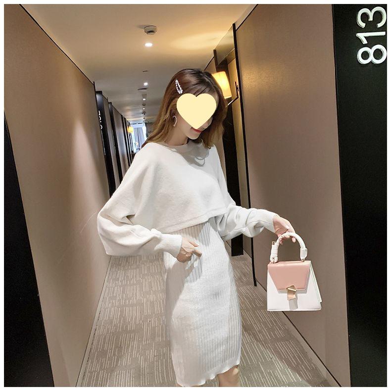 Autumn 2025 Age-Defying Professional Two-Piece Set: Stylish Skirt & Sweater Combo for a Chic, Mature Look.