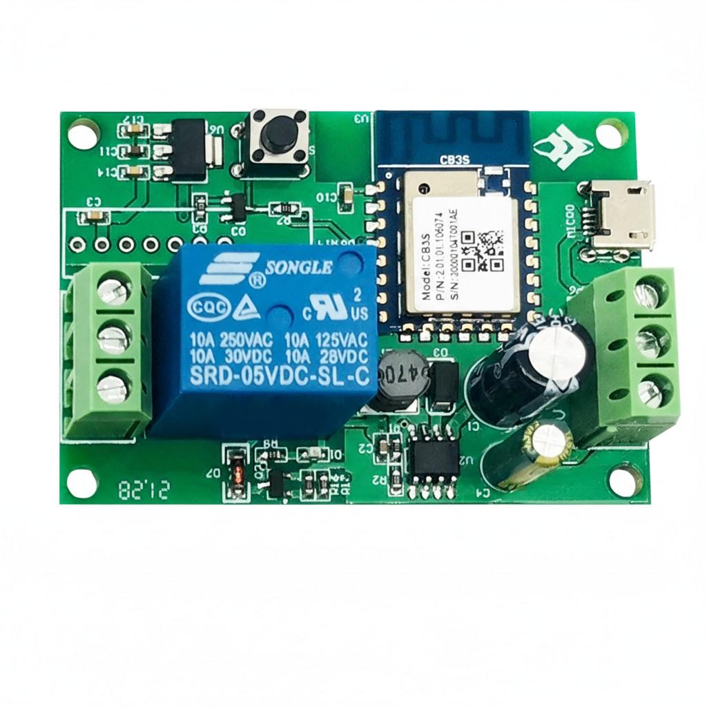 Tuya Single-Channel WiFi Bluetooth Remote Relay Module Phone APP Control Smart Switch Tmall Genie