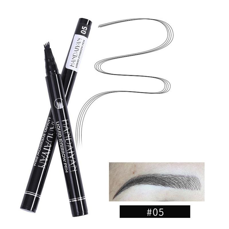 4 Point Eyebrow Pencil Waterproof Liquid Eyebrow Pen Makeup Long Lasting Cosmetic Microblading Brow Pen Tattoo Cosmetics