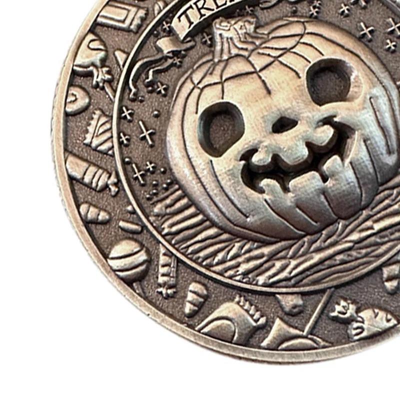 Trick Or Treat Coin, Halloween Coins With Pumpkins, Trick Or Treat Festive Decorations And Party Favors Halloween