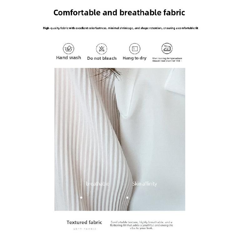Fashionable and elegant chiffon shirt, spring and autumn 2026 new long-sleeved top for women