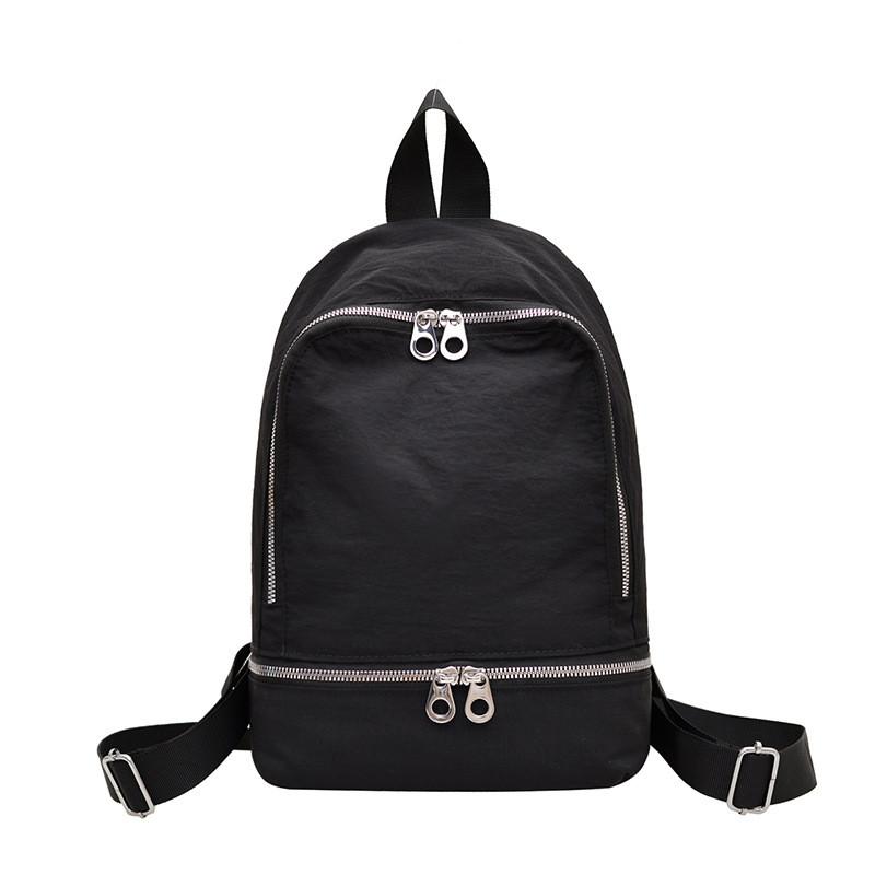 Nylon Casual Backpack With Breathable Design For Students And Commuters