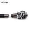 Silver Resin Skull Head Walking Cane Fashion Decorative Steel Walking Stick Gentleman Elegant Cosplay Cane Knob Crosier 92cm