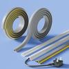 Curved PVC Soft Rubber Wire Duct: Floor Seam Covering, Surface-Mounted, Punch-Free Self-Adhesive.