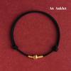 Hand Braided Red Rope Bracelet with Lucky Bead Adjustable Couple Anklet for Valentine Gift Wrist Wear