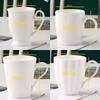 Pure White Real Bone China Milk Cup, Porcelain Cute Mugs, Cups of Coffee, Ceramic Anime Mug, Moring Cups and Mugs, Drink Items
