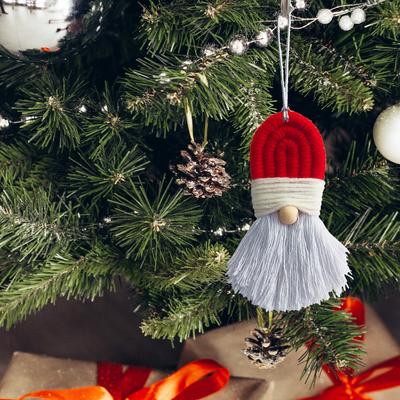 Christmas Tree Mini Hanging Ornament Colorful Handmade Pendant Craft Xmas Holiday Home Decoration