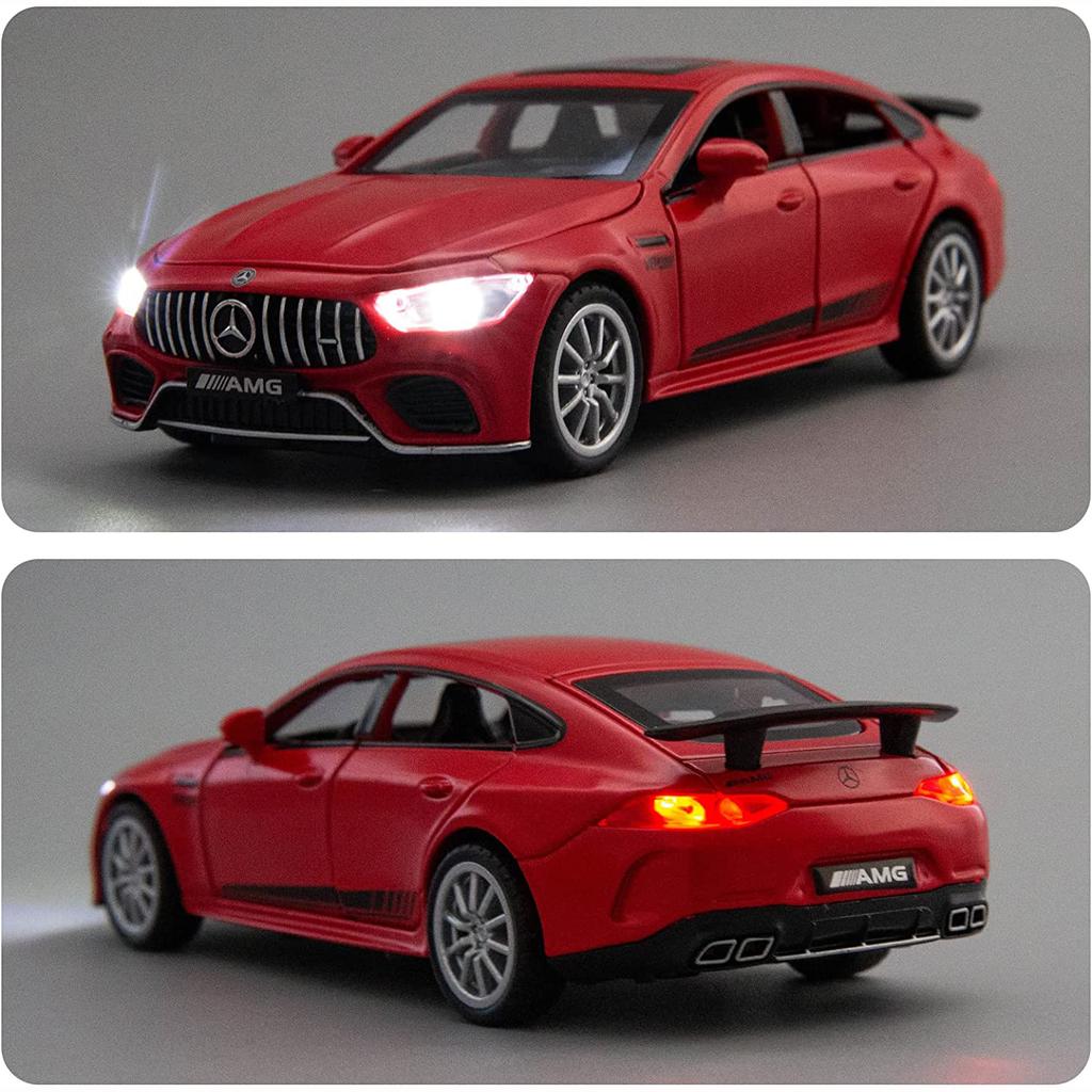 Mașină turnată sub presiune 1/32 Benz AMG GT63 Model de mașină, trage înapoi cu sunet și lumină mașină de jucărie pentru băieți, fete, cadou pentru adulți