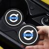 zpebr9 2Pcs Car Coaster Non-Slip Silicone Mat Auto Interior Anti-Slip Cup Pad For Volvo XC90 XC60 C30 T6 S60 C70 XC40 V40 XC70 V70 V60