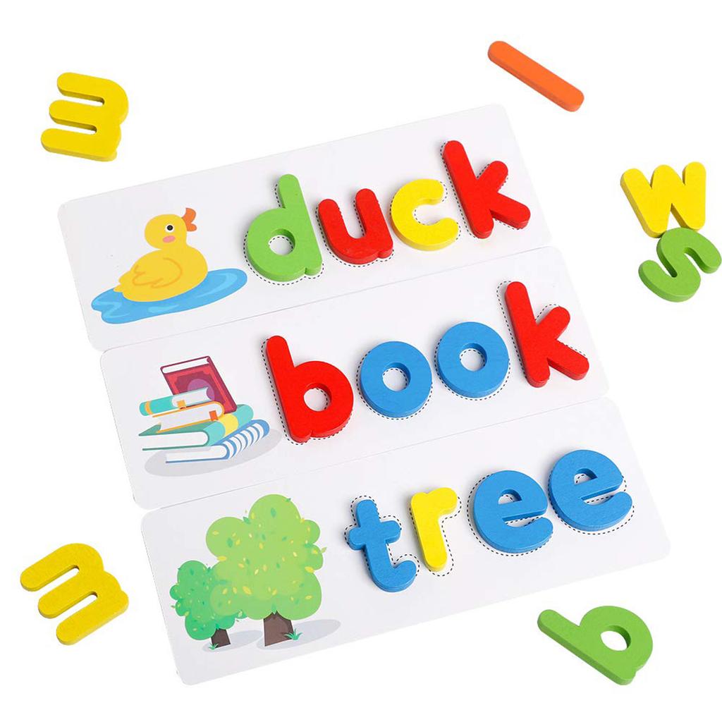 Spelling Word Game, 26 English Letters For Children, Early Education Spelling Puzzle Toy