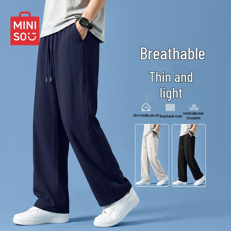 MINISO Men s Summer Loose Mesh Breathable Casual Sports Pants M