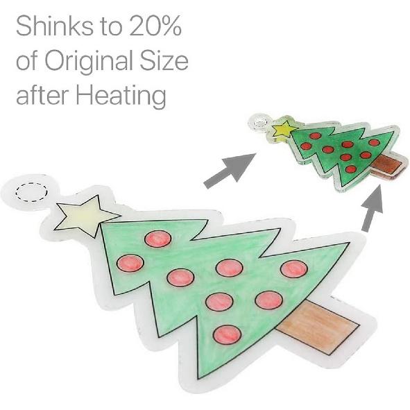 SUEIANNMN 10PCS A4 Size Heat Shrink Plastic Sheet Printable Paper Heat Shrink Paper DIY Art Jewelry Craft for Inkjet Printer (Semitransparent)