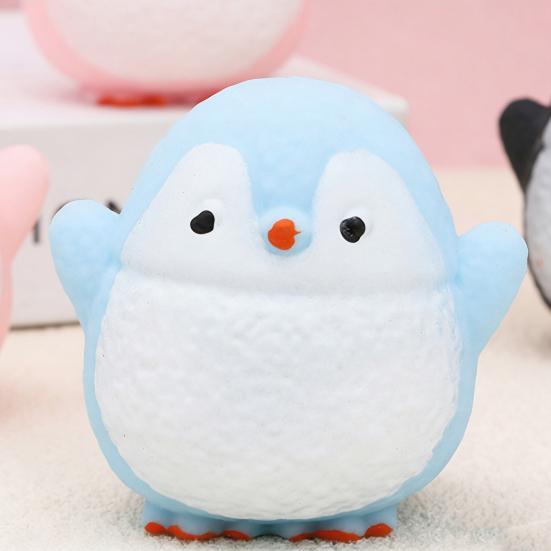 Shapeable Penguin Squeeze Toy Stress Anxiety Relief Slow Rising Simulation Penguin Sensory Toy Soft TPR Calming Animal Fidget Toy