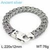European and American Personalized Men's Jewelry, Titanium Steel Multi-ring Interlocking Pattern Bracelet, Men's Stainless Steel Bracelet