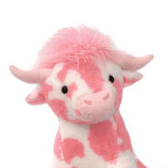 Highland Cow Plush Soft Stuffed Animal Fluffy Realistic Scottish Cattle Plushie with Big Eyes Cute Highland Cow Gift for Kids Adults