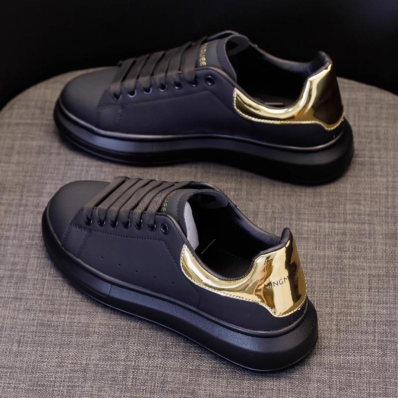 Couple small white shoes men's and women's shoes McQueen casual height increase sports board shoes breathable versatile large size sports casual shoes